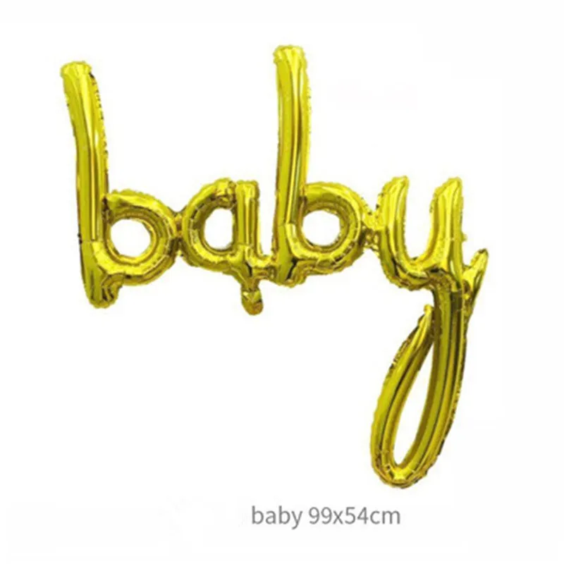 

99*54cm New BABY Conjoined English Alphabet Aluminum Foil Balloon Birthday Party Decoration Balloon