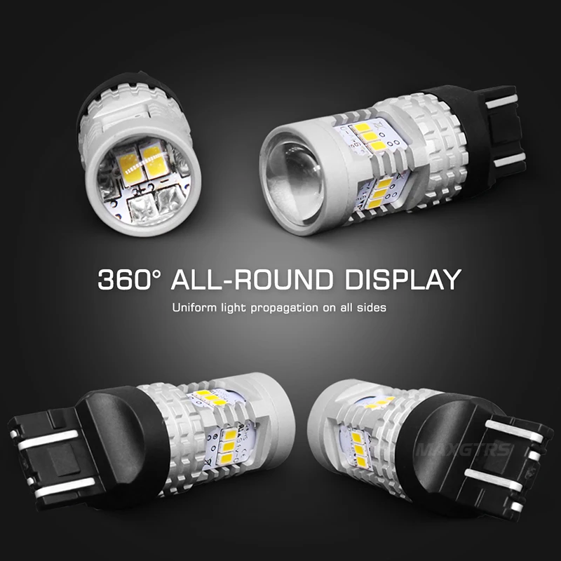 2x 1100LM BA15S P21W 1156 светодиодный S25 1157 BAY15D 7440 7443 W21W Белый Автомобильный задний стоп-сигнал заднего хода DRL сзади Парковка лампы