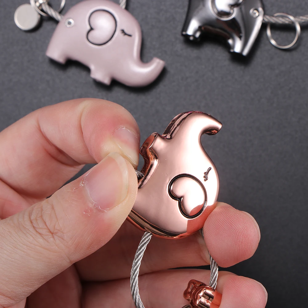 Слон-брелок-милый брелок для ключей металлическая цепочка кольцо с подвеской