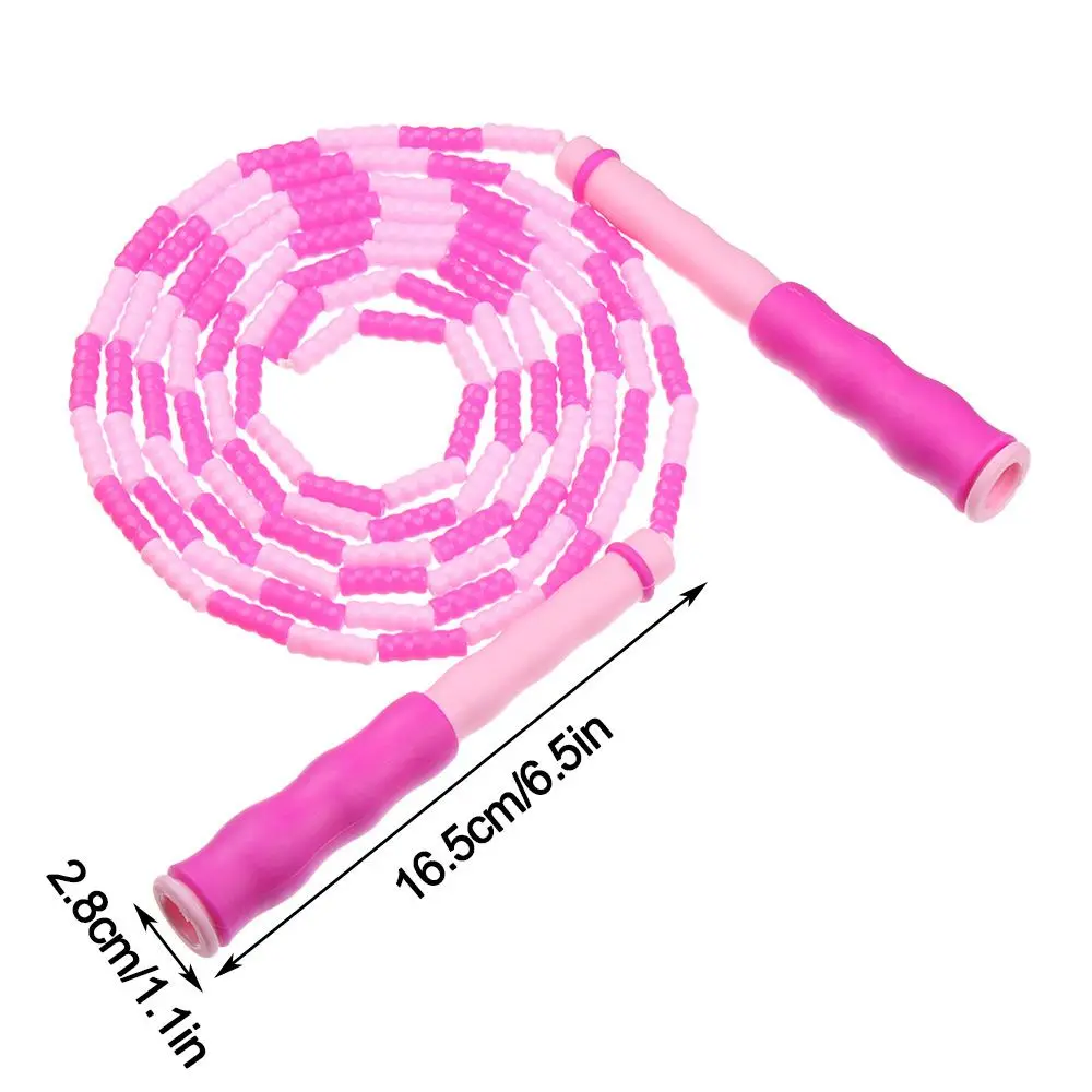 Adjustable Gym PVC Exercise Kids Adults Tangle-Free Beaded Jump Rope Weight Loss Bamboo Jumping Fitness Equipment | Спорт и