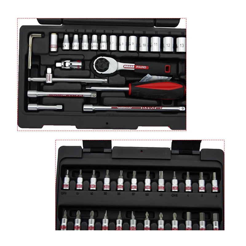 Бесплатная доставка тайваньское производство 47 шт. 1/4 трещотка аксессуары для