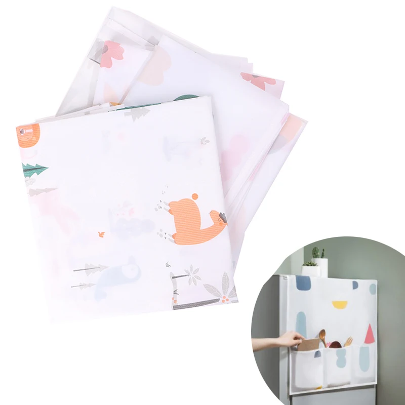 

1Pc Refrigerator Cloth Single Door Refrigerator Dust Cover Washing Machine Cover 130*54cm