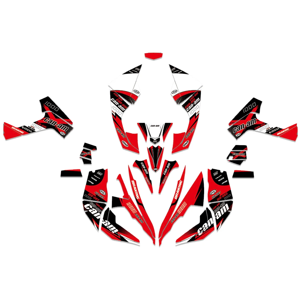 3 м мотоциклетная команда графика и фоны наклейка стикеры наборы для CAN AM Renegade 500