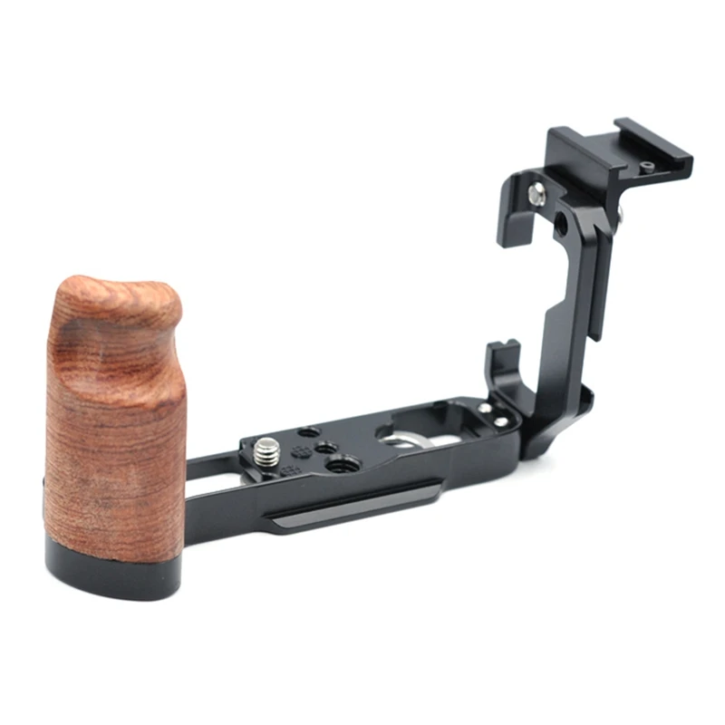 

Г-образный быстросъемный держатель для цифровой фотокамеры Fuji X-A7 деревянные ручные кронштейн быстросъемная площадка с горячим башмаком си...
