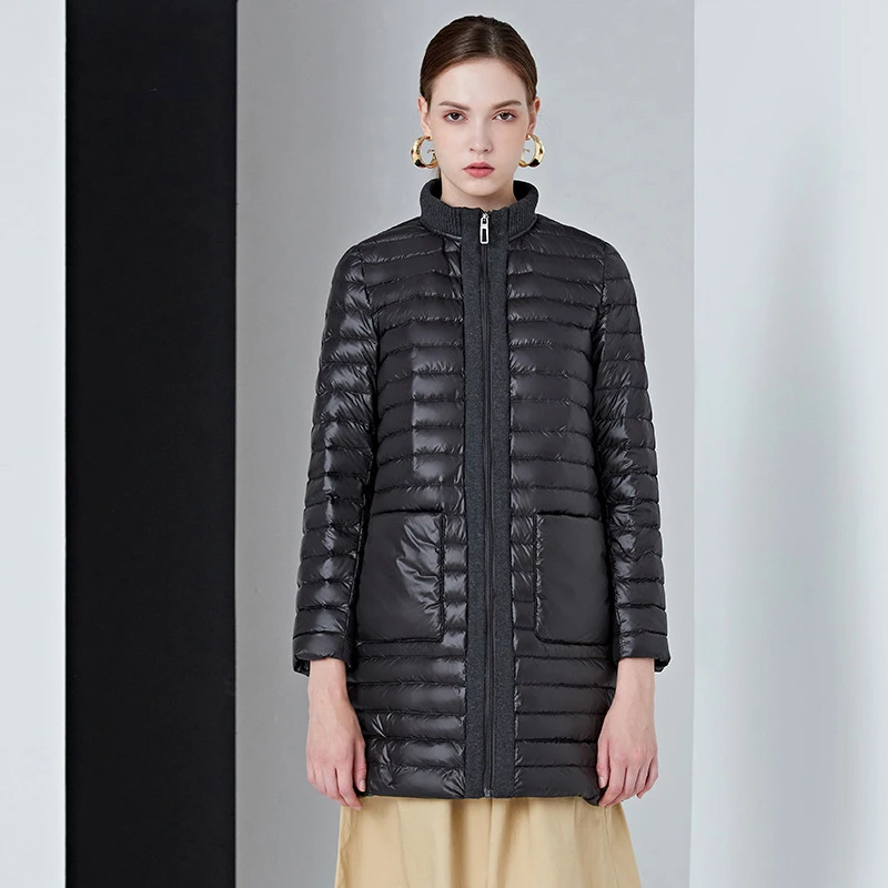 

Lightweight down jacket women mid-length ladies women's winter windproof women's jackets high quality down jacket