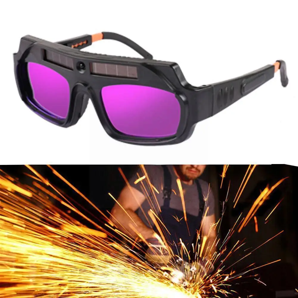 

Welder's Automatic Darkening Welding Glasses Special Insurance Goggles Anti-radiation Glasses Glare Labor G6H0