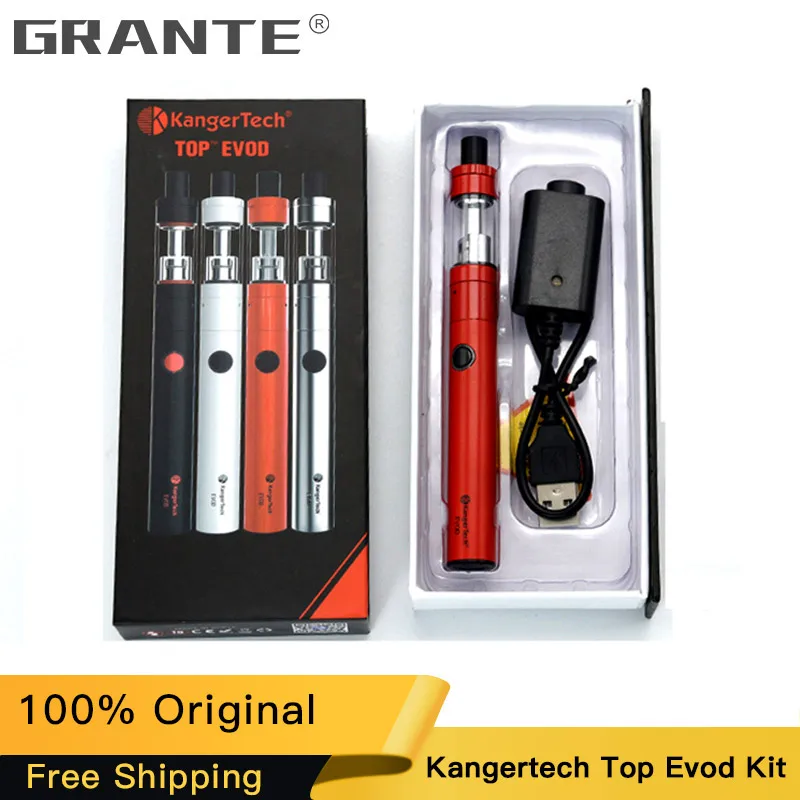 100% оригинал Kanger Topevod Vape комплект с Kangertech TopEvod 1 7 мл распылитель 650 мАч Top Evod наборы
