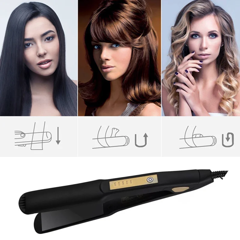 

Hair Straightener 5-Speed Thermostat Wet & dry Hair Splint Professional Curls Modeling Tools Tourmaline Ceramic Heat Conduction