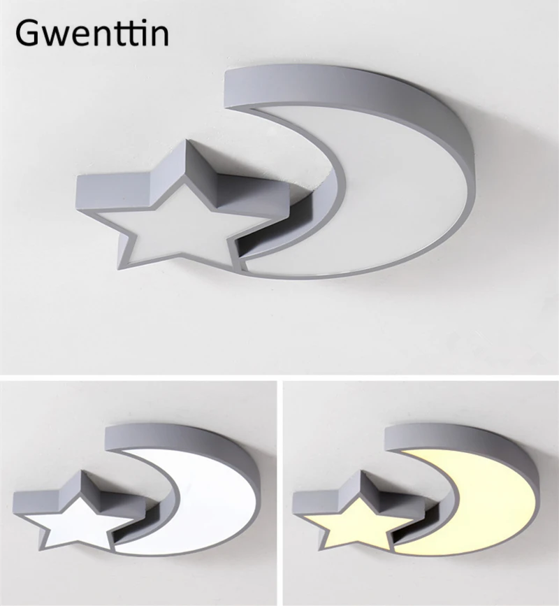 Современный светодиодный потолочный светильник с регулируемой яркостью s луна