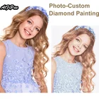 Фото на заказ Алмазная вышивка полностью круглая Алмазная картина вышивка крестиком Алмазная мозаика наборы подарок на день рождения