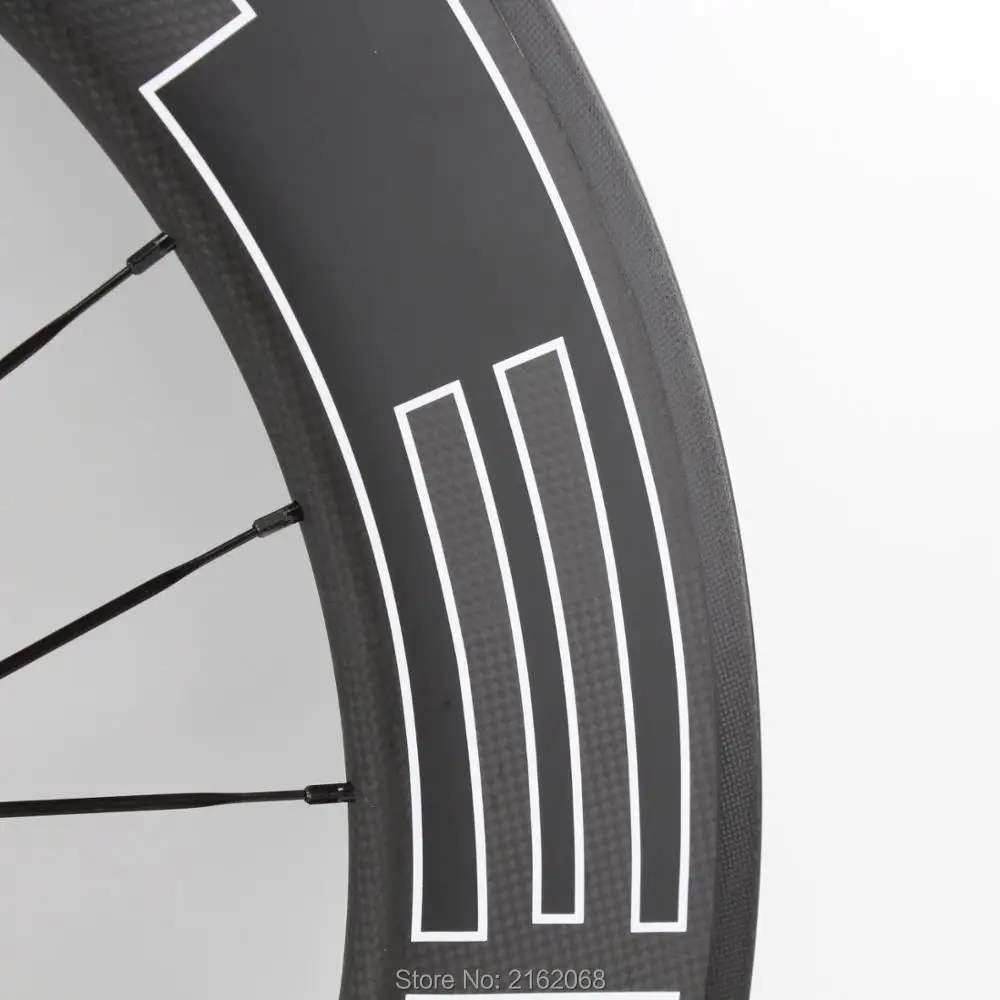 Новая Черная 700C передняя 60 мм + Задняя 88 Дорожный велосипед матовая 3K полностью