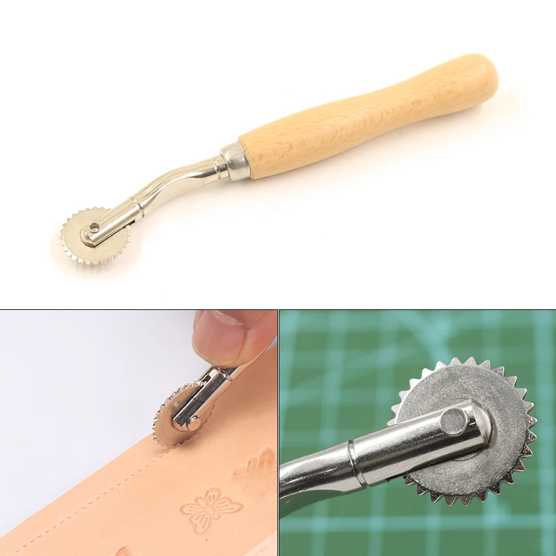 

DIY Leather Craftwork Tool Set Leather Groover Straight Punch Awl Wax Thread Sewing Needles Tape Scissor Finger Protect Cap 13pc