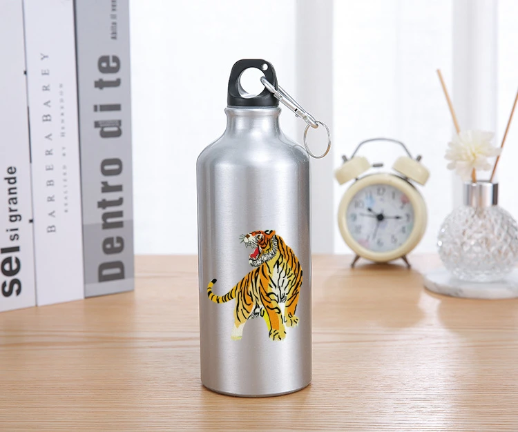 

Outdoor Bicycle Water Bottle with Straw Sports Bottles Leak Proof Eco-friendly Funny Cartoon Bottles With Lid Hiking Camping