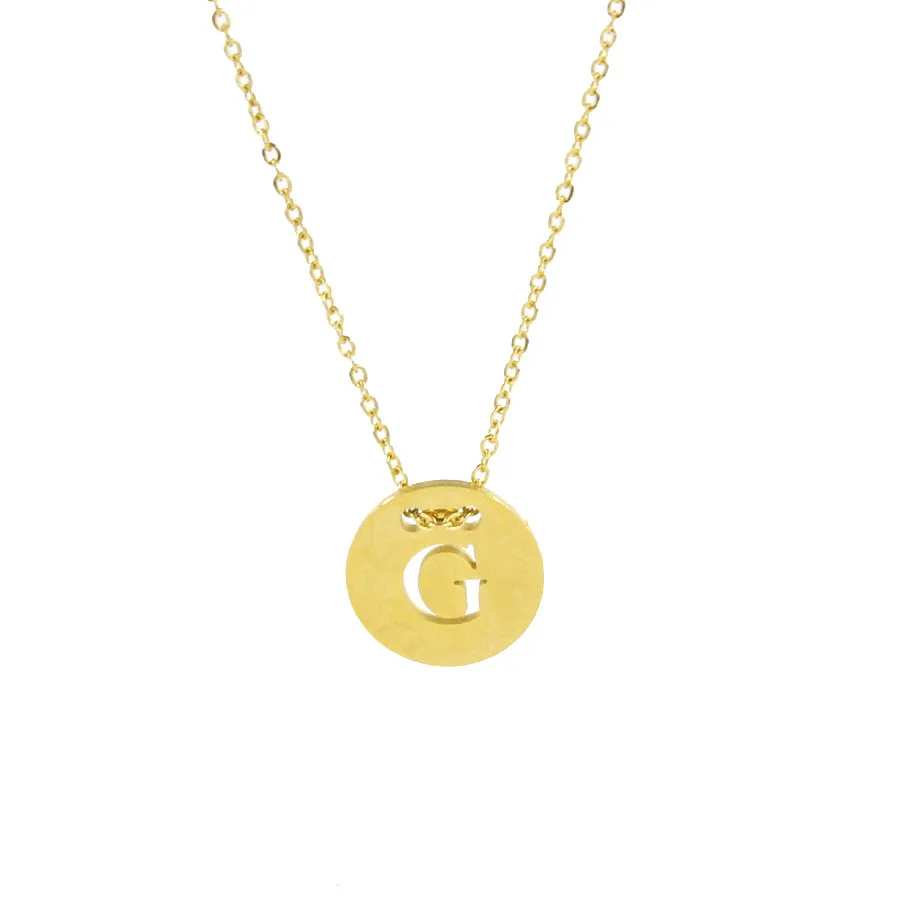 Ожерелья и подвески с буквой инициала для женщин мужчин модные ожерелья из