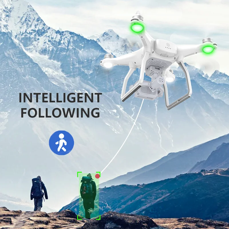LAUMOX X1 gps Дрон 1080P HD Камера 5G Wi Fi FPV RC Квадрокоптер вертолет 2 осевой бесщеточный