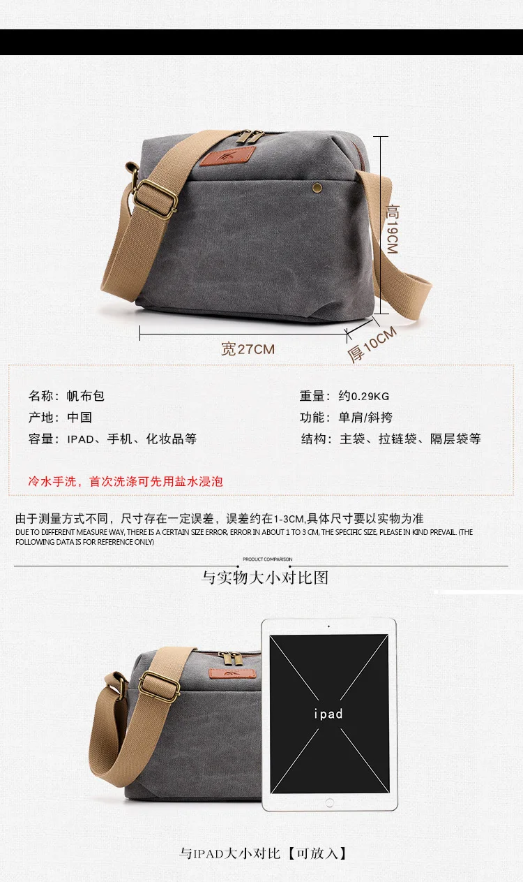 Женская сумка Повседневная модная женская на плечо новая мессенджер Холщовая