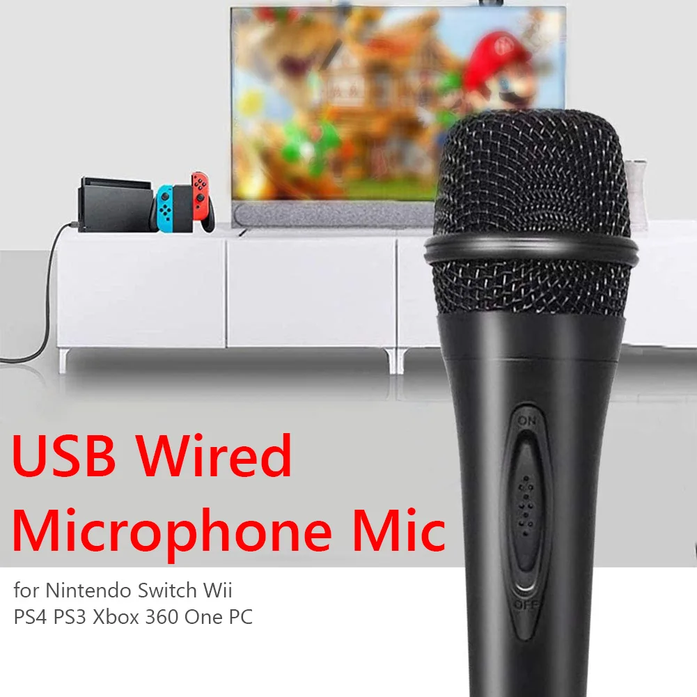 Проводной USB-микрофон для Nintendo Switch Wii PS4 PS3 Xbox 360 один ПК микрофон караоке общение