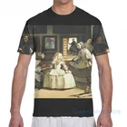Высокое разрешение менины Diego Velazquez Мужская футболка женская целиком покрытая принтами, футболка для девочек, топы, футболки для мальчиков футболки с короткими рукавами