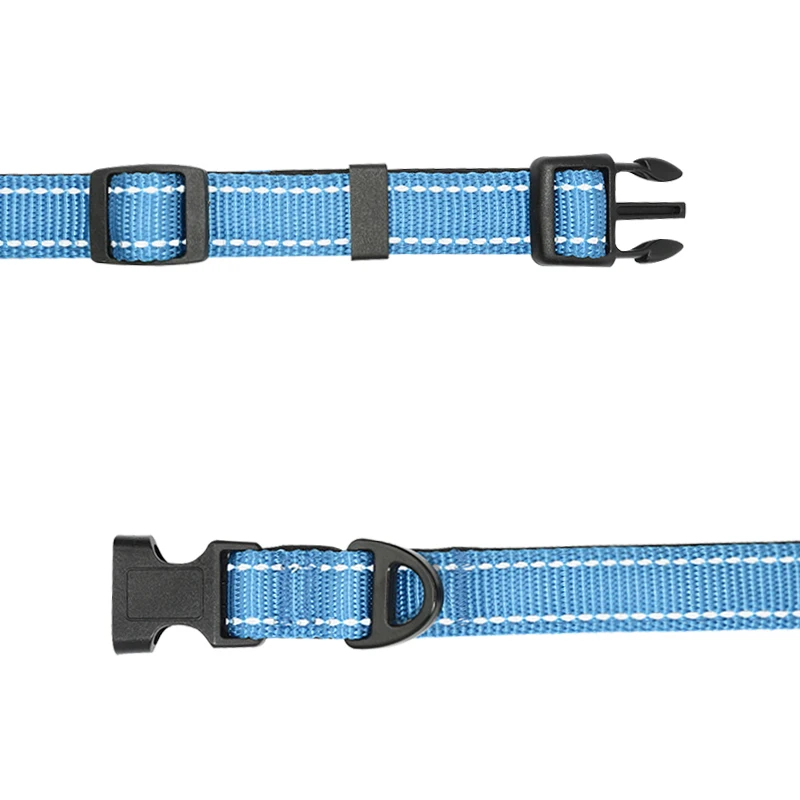 Светоотражающий нейлоновый ошейник для собак 3 м мягкий безопасный бульдогов