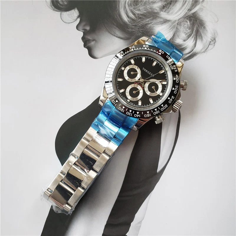 

AAA Quality Men's Top Brand Luxury Ceramics Bezel Automatic Mechanical Wristwatch Rolx_Cosmograph Daytona Watch Gift for Husband