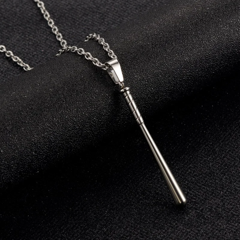 WAWFROK 2019 Sports Baseball Bat Pendant &amp Necklaces Men 316L Stainless Steel Charm Softball Pendants Chain Necklace | Украшения и