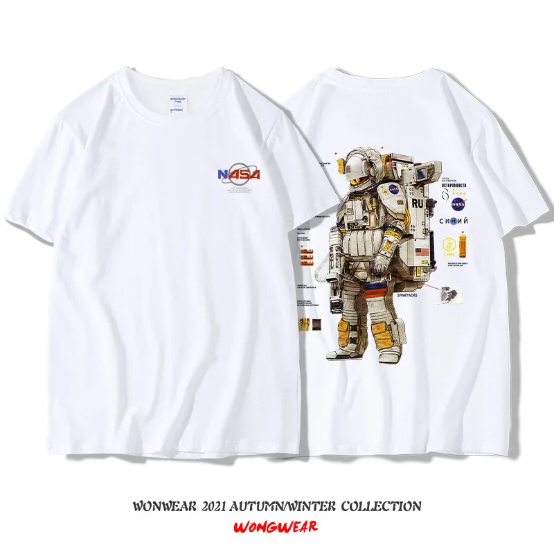 Футболка Nasaing с графическим принтом в стиле аниме космический х Харадзюку