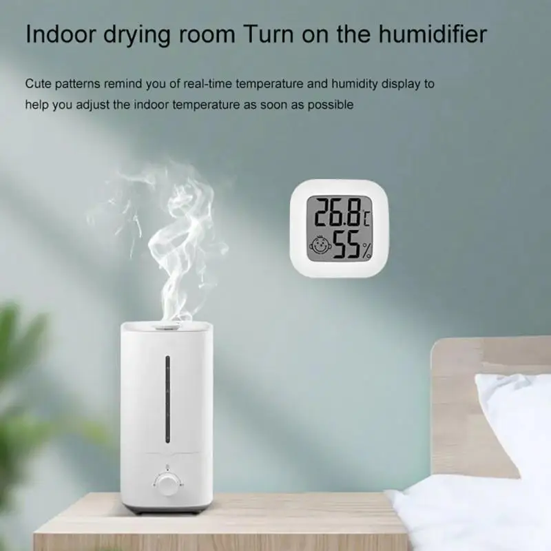 Mini LCD Digital Thermometer Hygrometer Indoor Electronic Temperature Sensor Gauge Room Humidity Meter Weather Station For Home |