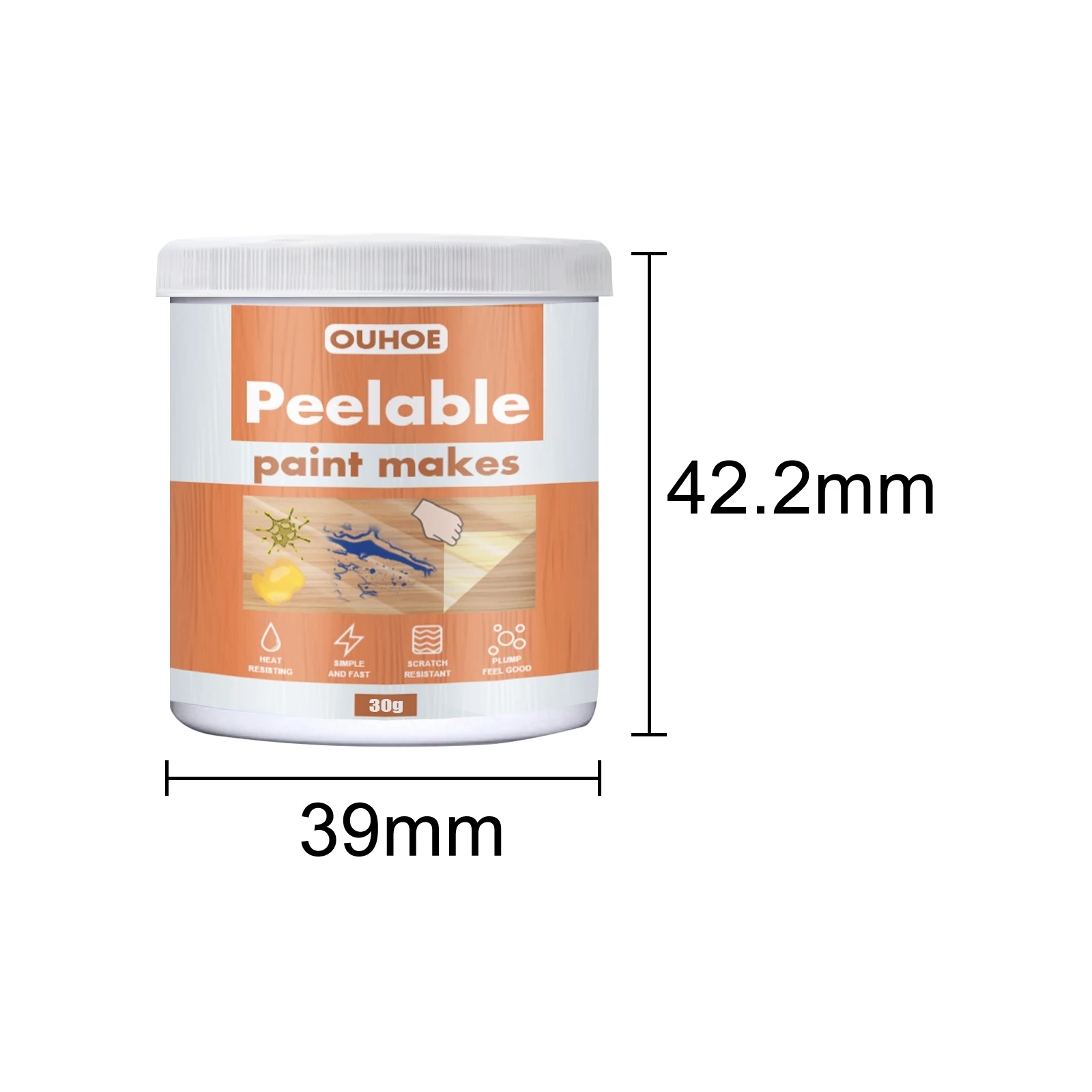 Деревянная краска для деревянного стола кровати пола защитная мебели от царапин