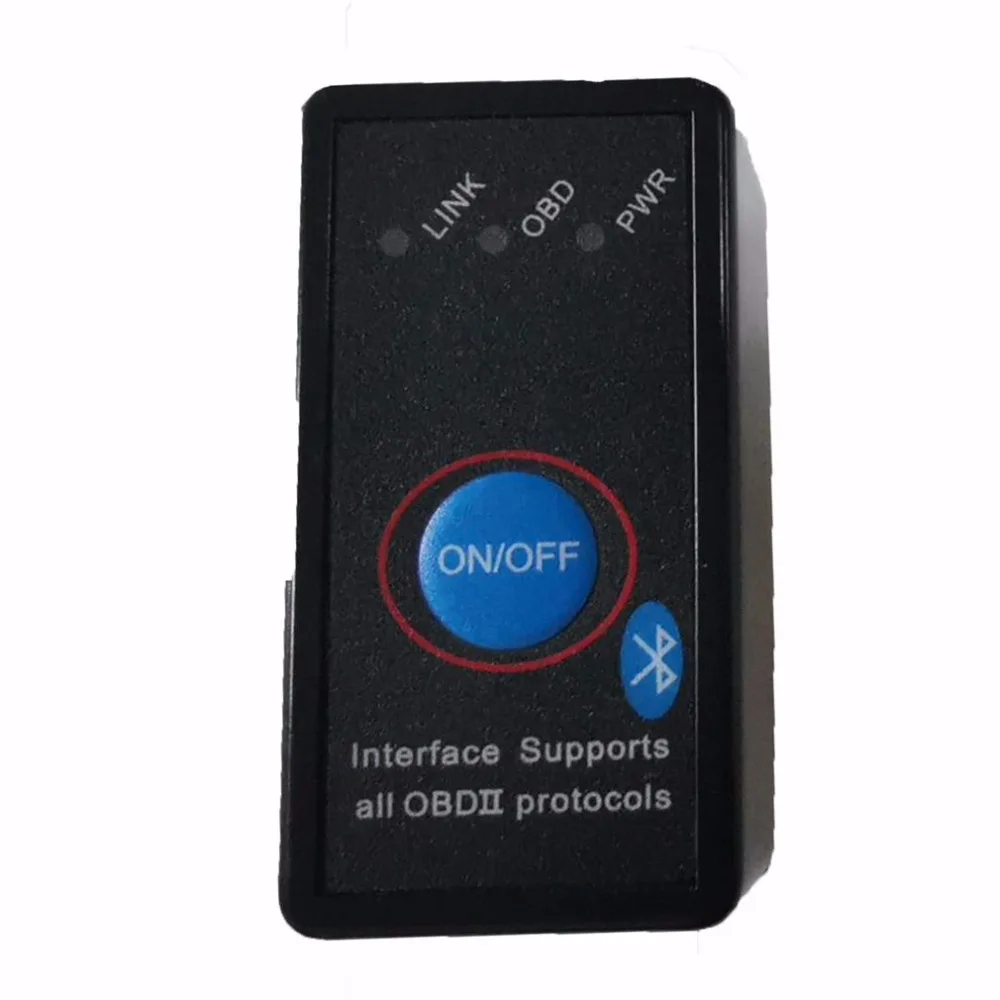 Супер Мини ELM327 Bluetooth ELM327 Переключатель питания V2.1/V1.5 Кнопка ВКЛ/ВЫКЛ OBD2 автомобильный диагностический инструмент многоязычные протоколы OBDII