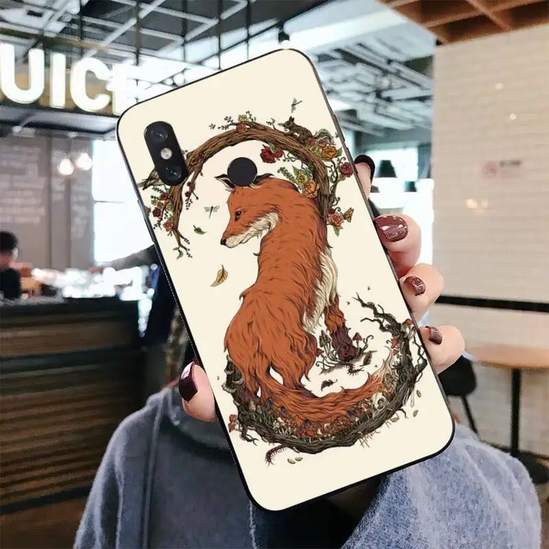

Funny foxs lovely Phone Case for Xiaomi mi 5 6 8 9 10 lite pro SE Mix 2s 3 F1 Max2 3