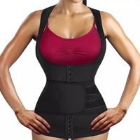 neoprene waist trainer corset women sweat sauna vest weight loss with hooks band waist reducer slimming girdle fat burner belt