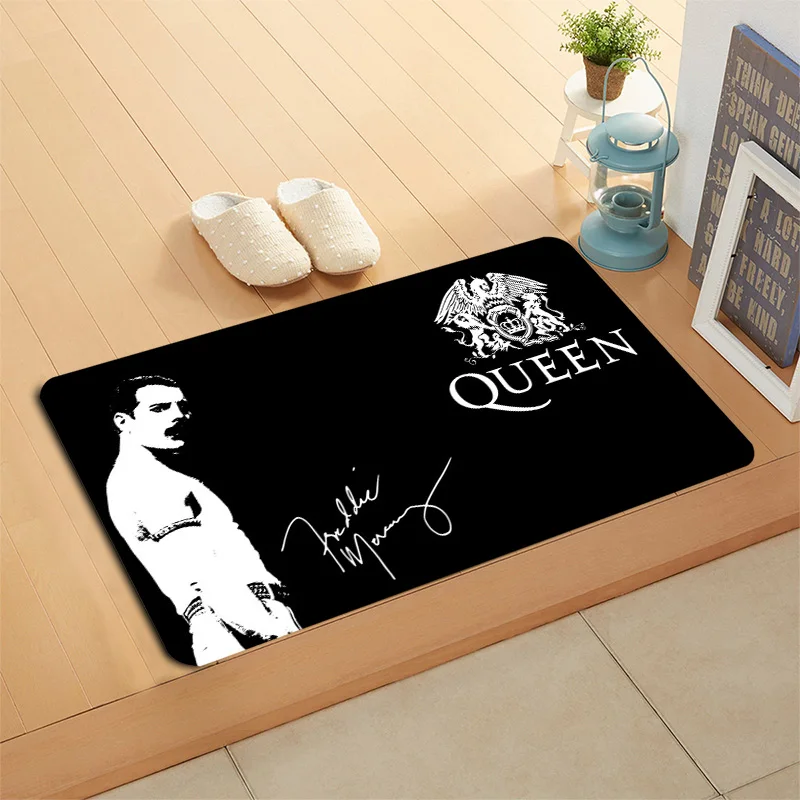 Queen Band Фредди Меркьюри Коврик для пола/ванны/кухни/пляжа фланелевый губчатый материал 3D Печатный лохматый Декор для спальни