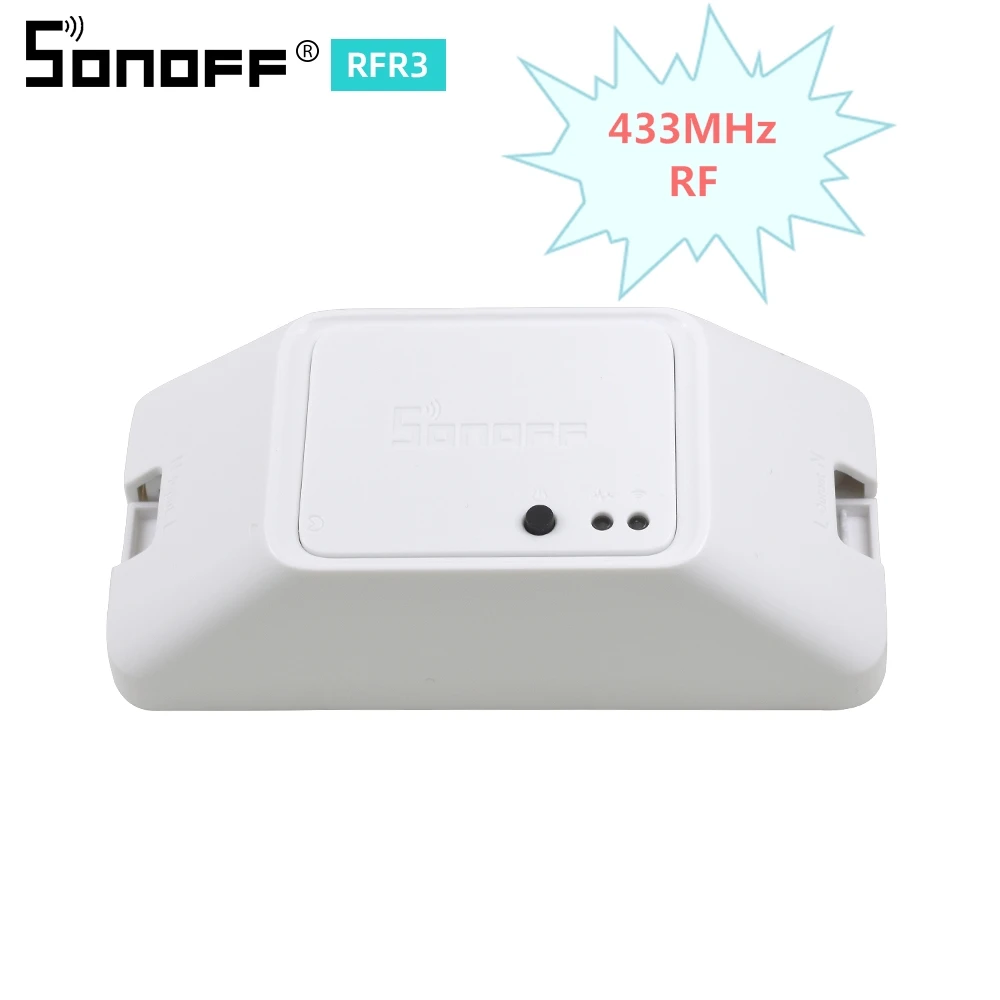 Sonoff 433 МГц DIY RF R3 переключатель Wifi 220 VLight/Голосовое управление для Alexa/Google Assistant умный дом беспроводной переключатель - Комплект: Набор1