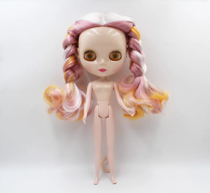 Free Shipping colorful RBL-920 DIY Blyth doll fashion hair 4 big eyes man body 1/6 BJD special price boy toy girl birthday gift | Игрушки и