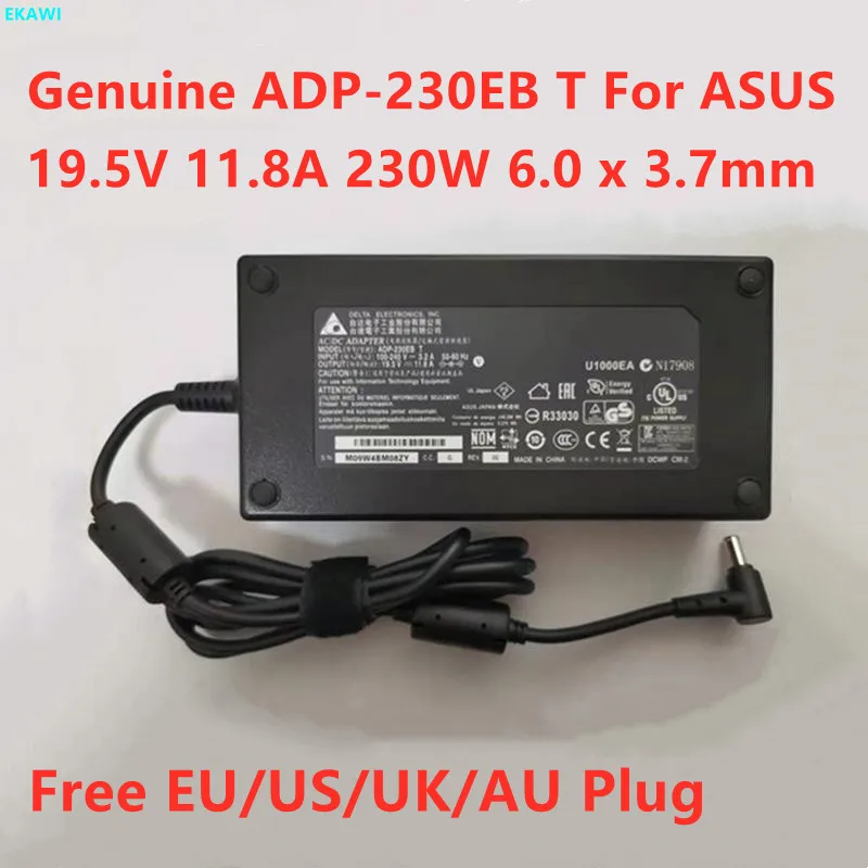 Подлинная Дельта 19 5 V 11.8A 230W ADP 230EB T AC Мощность адаптер Зарядное устройство для ASUS