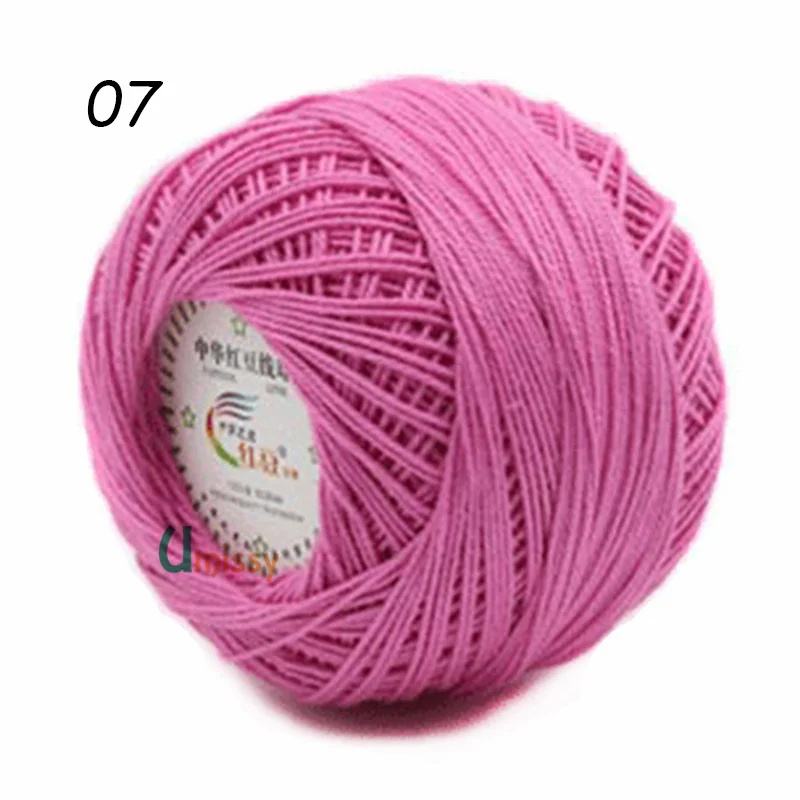07 10pcs 10 шт. ПРЯЖА ДЛЯ РУЧНОГО ВЯЗАНИЯ Хлопчатобумажной Пряжи 3# Кружева Пряжи для Вязания Детские Иглы Работы С Использованием 2.5 мм Крючком 500 г/лот - Цвет: 07 10pcs