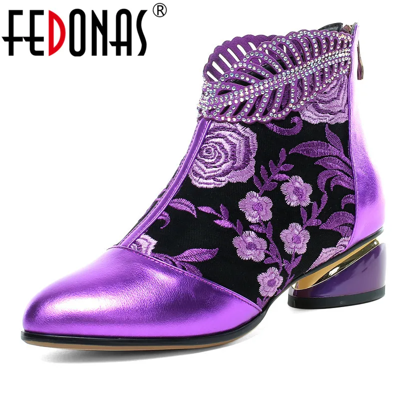 FEDONAS/2020 г. сезон осень зима теплые женские сапоги выше колена вязаные высокие из