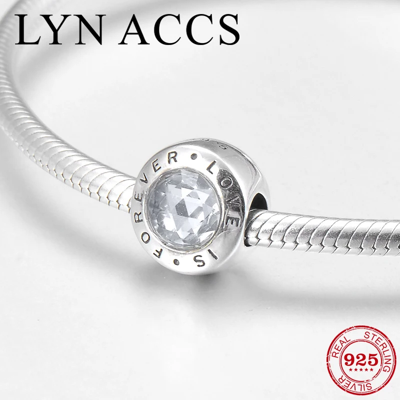 Модный браслет из стерлингового серебра 925 пробы с блестящими фианитами и