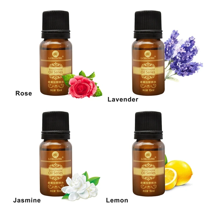 

20Pcs 10ml Body Massage Oil Lavender Rose Scraping Essential Oil Beauty Salon Passing Meridian Push Back Oil Essential Oil