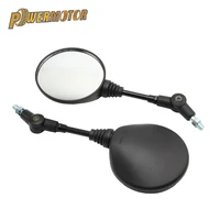 2pcs foldable round 10mm scooter rear mirror motorcycle side mirror for ktm motocross accessories for bike rearview mirrors
