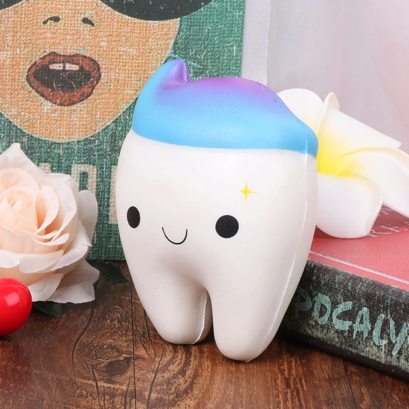 

Squishy Rainbow Tooth Slow Rising Stress Squeeze Toys Gift Decoration