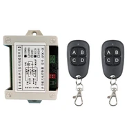 433 mhz dc12v 24v 4ch relay wireless rf remote control switch module and black transmitter for power led light lamp diy