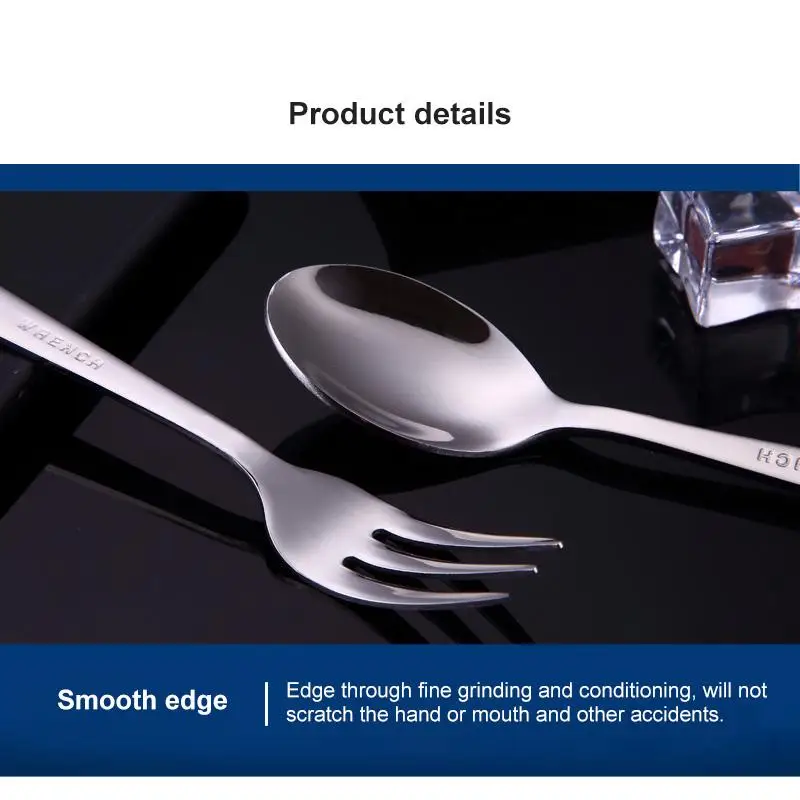 304 Нержавеющая сталь столовая ложка Вилка творческий в форме гаечного ключа Чай