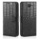 Чехол для Samsung J5 Prime SM-G570F G570 G570F Galaxy j5 prime, чехол-книжка с текстурой под крокодиловую кожу, кошелек, держатель для карт, чехол-книжка