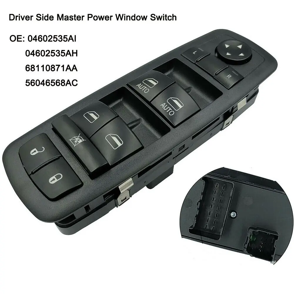 

Master Power Window Switch For Dodge Grand Caravan 12-19 68110871AA 68298871AA