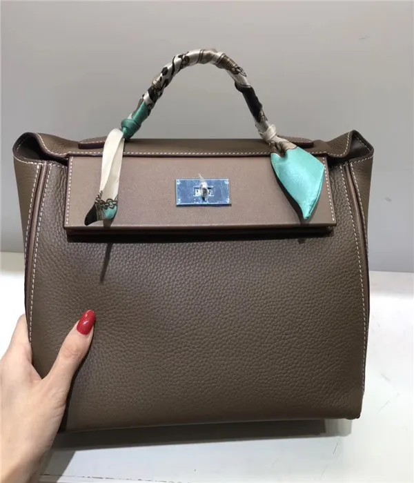 dark grey Kafunila женские сумки известного бренда женские роскошные сумки из натуральной коровьей кожи дизайнерские сумки через плечо bolsa feminina - Цвет: dark grey