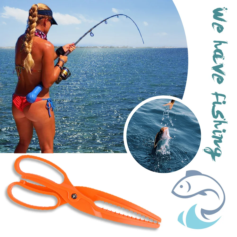 

Fish Grip ABS Plastic Anti Skid Fish Gripper Pliers with Saw-Tooth Outdoor Portable Easy Fishing Carrying Fishing Tool