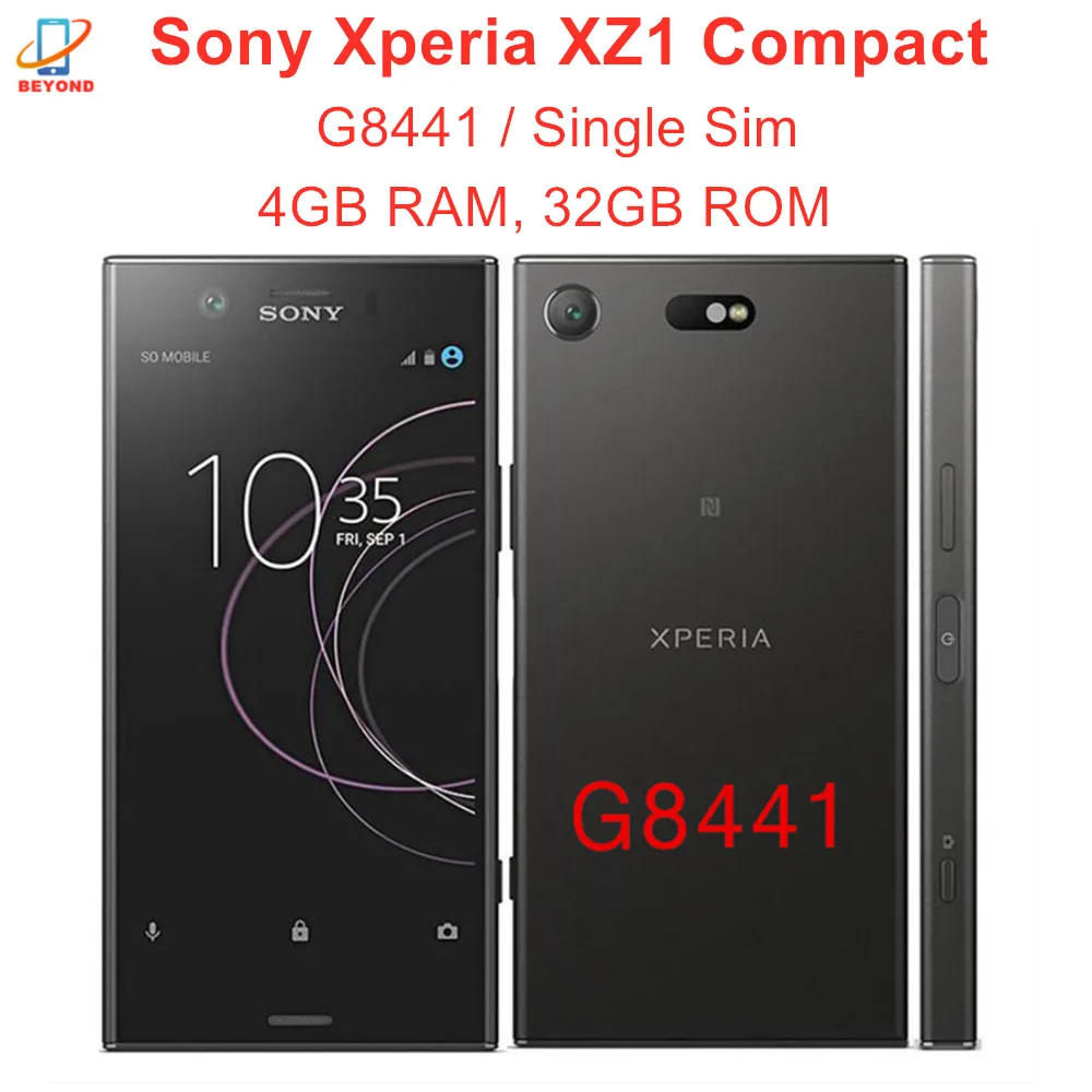 Смартфон Sony Xperia XZ1 Compact G8441 телефон с диагональю 4 6 дюйма 4G LTE Восьмиядерный
