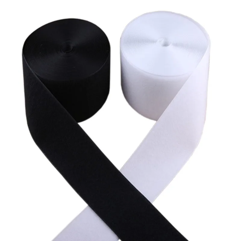 5 ярдов черный белый Velcros крюк и петля крепеж без клеевой пряжки сделай сам