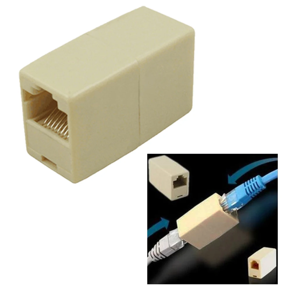Elisona 10 шт. Ethernet RJ45 кабель RJ 45 с разъемом типа Мама мама Разъем Lan адаптер Столярный